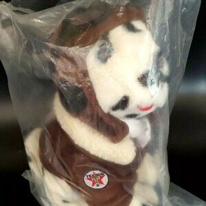Texaco ERTL Dalmatian Stuffed Air Dog-Pilot Puppy Gas Oil Dated 1998